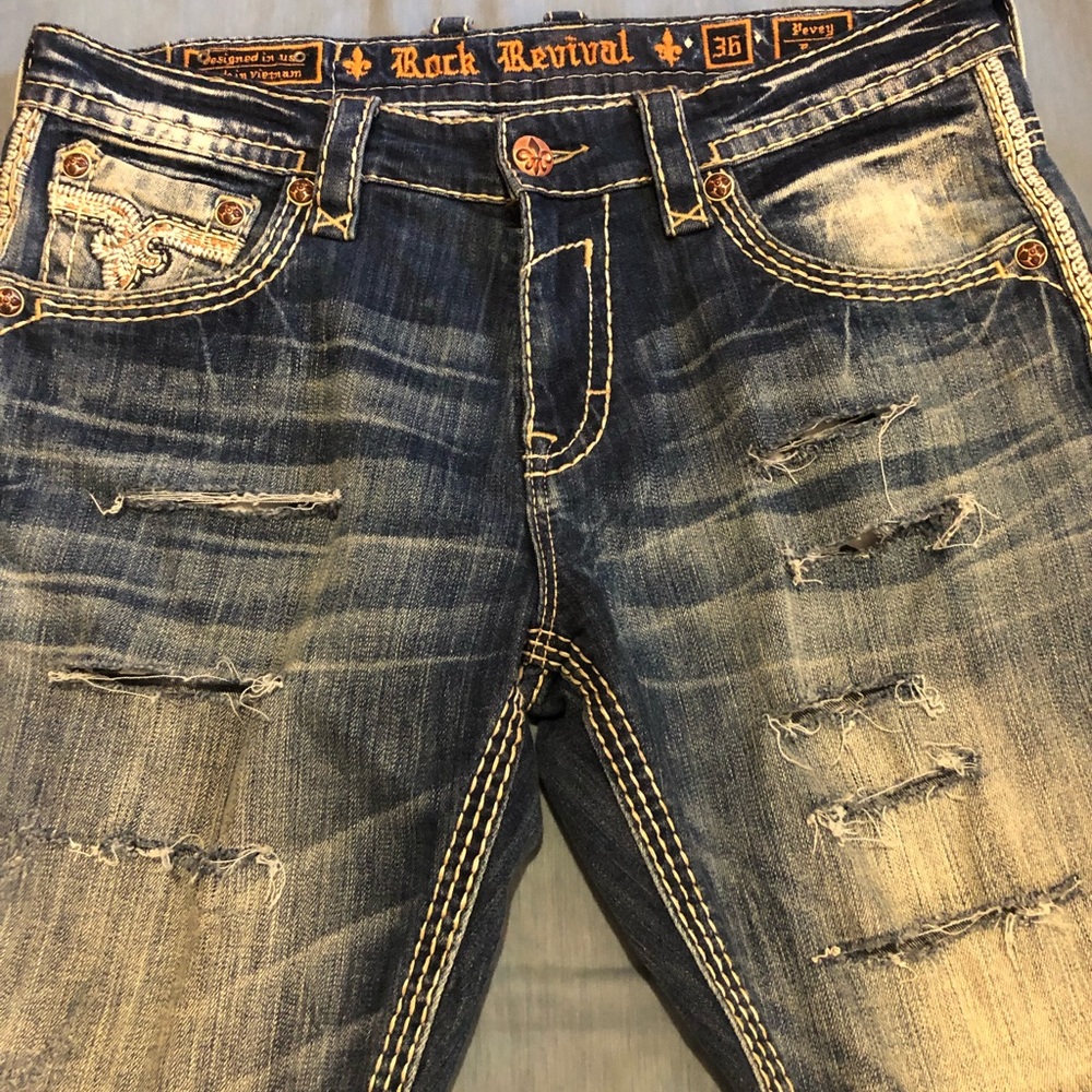 Rock revival cut off jeans shorts these are awesome size 36